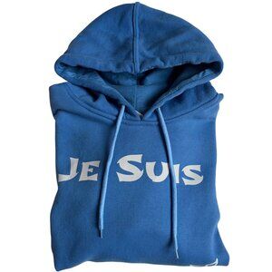 Je Suis Hoodie (Blue) - Size Medium